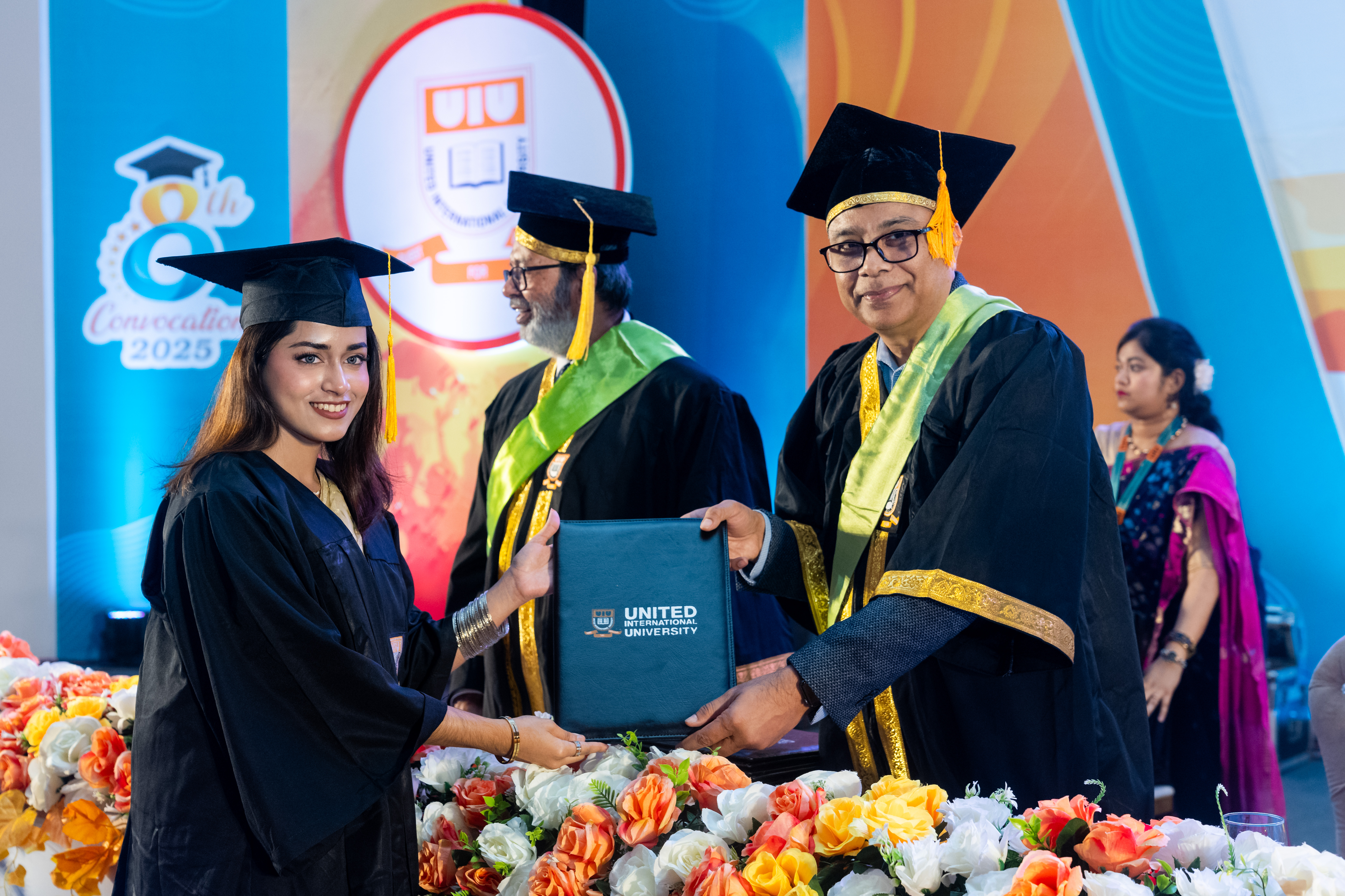 Faria Akter at her B.Sc. graduation ceremony